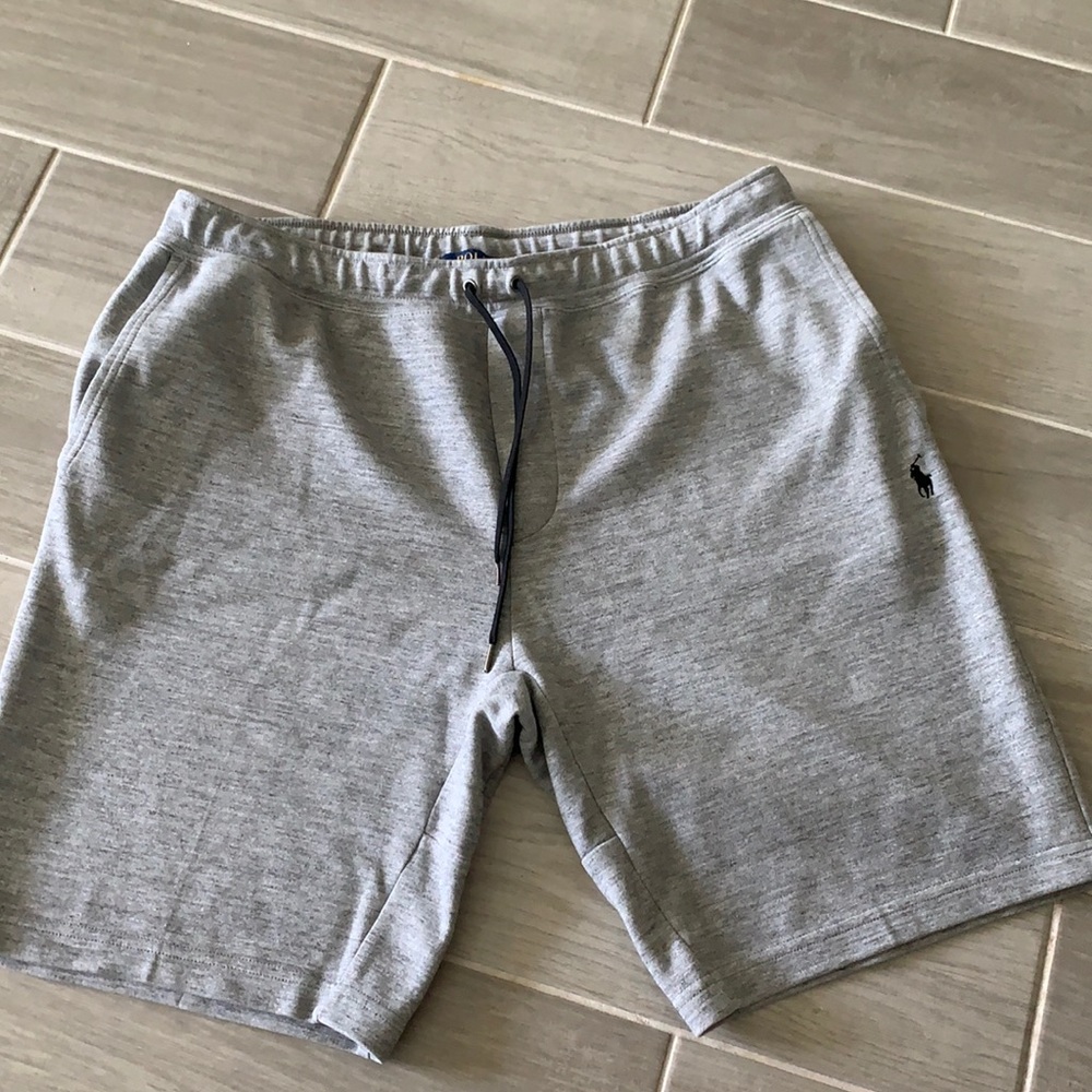 Ralph Lauren gray drawstring shorts excellent material .. worn once size xxl